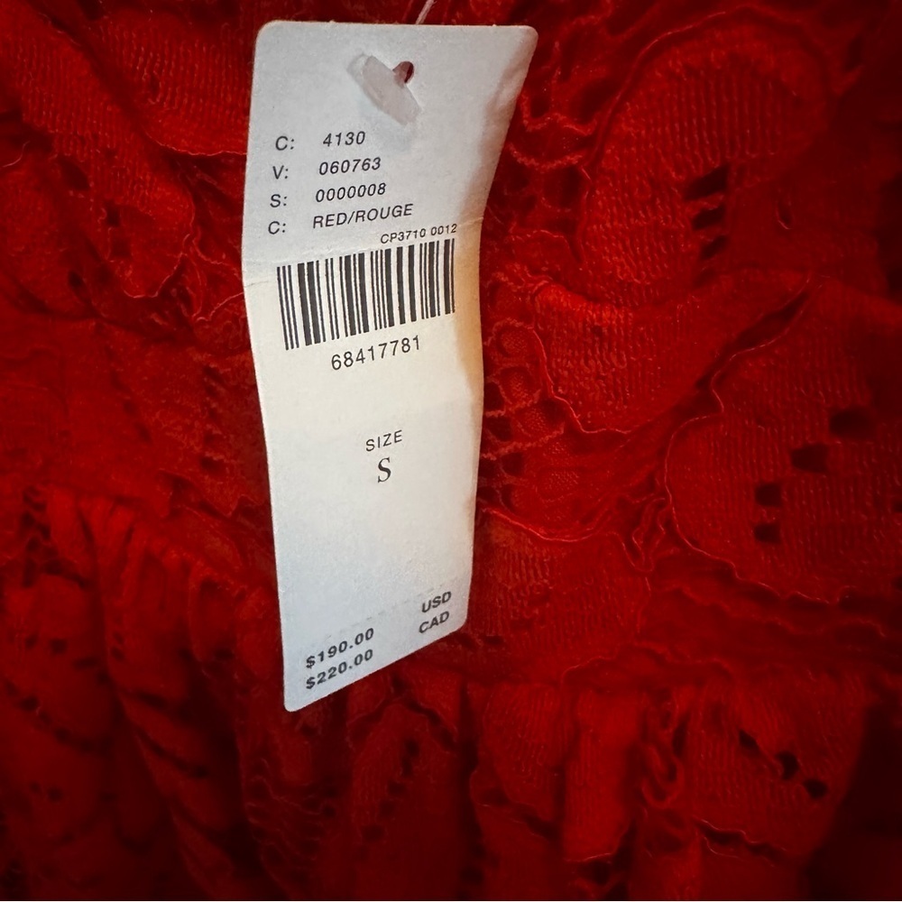NWT Maeve Red Mini Dress Anthropologie - Picture 7 of 14